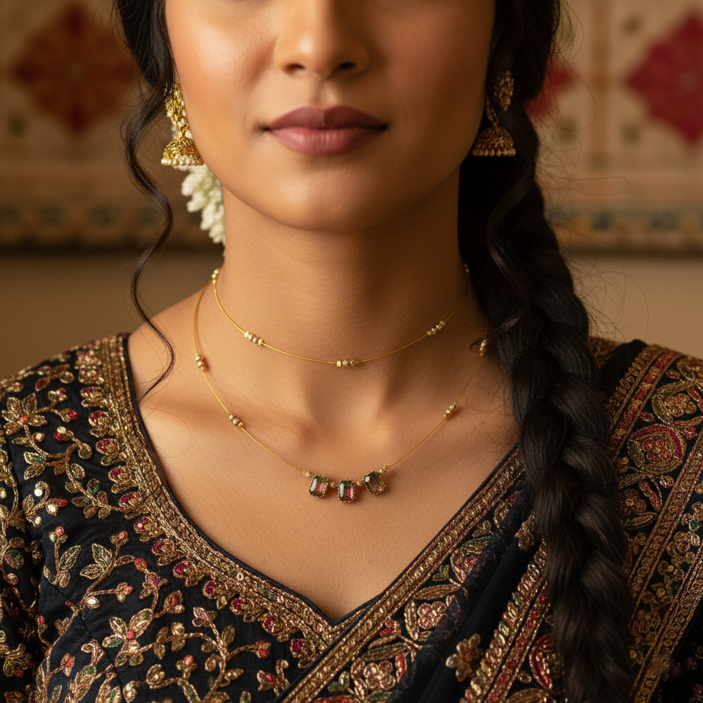 3 Multi Color pendant With Beads